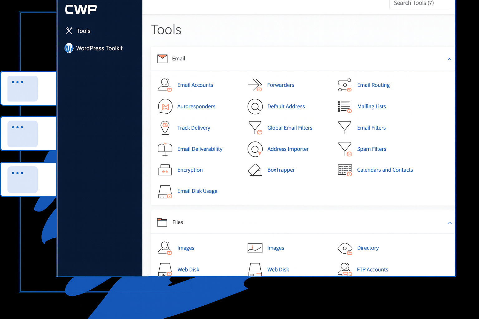 cwp panel to manage hosting